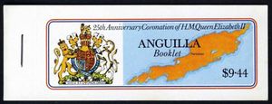 1978 Anguilla - SG318b QEII 25th Anniv Coronation $9.44 Booklet